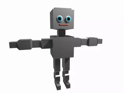 base robot Low-poly 3D model