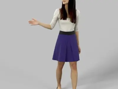 10x Woman Man Sitting Casual People Vol03 Scanned 3D Model Pack