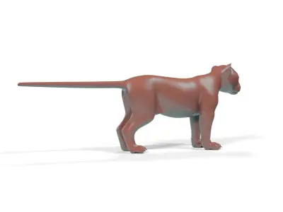  Snow Leopard Cub for 3D Print 