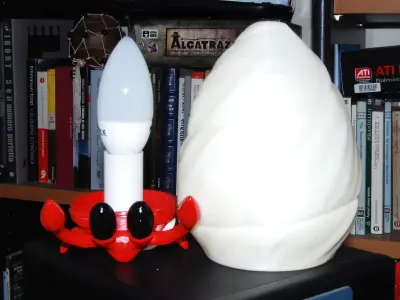 Hermit-Crab printable lamp  3D print model