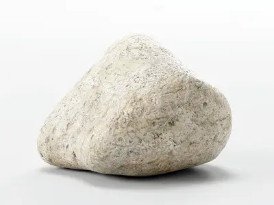 Smooth River Stones - Low-Poly Boulder Rock Collection Low-poly 3D model