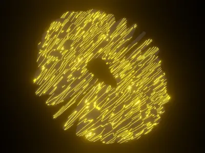 lighting Circle Free low-poly 3D model