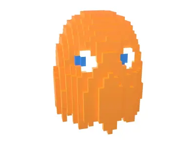 Voxel Clyde v1 001 Low-poly 3D model