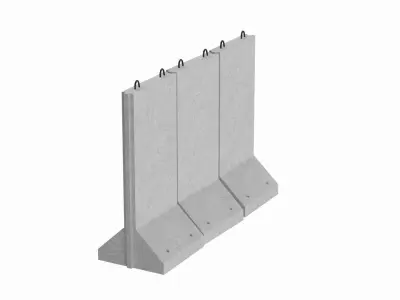 Concrete Wall Panel 3D model