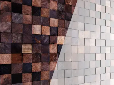 Wooden Mosaic Collection 3D model