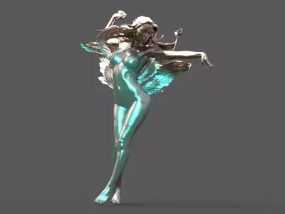 Cristos Crescent anatomy sculpture small  3D model