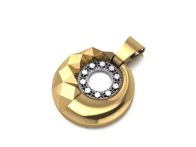 Facet pendant 3D print model