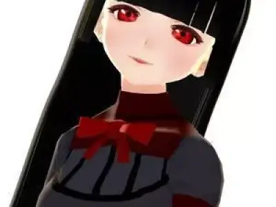 SciFi 3d anime character c8 Low-poly 3D model