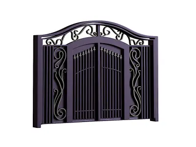 Iron door 3D model