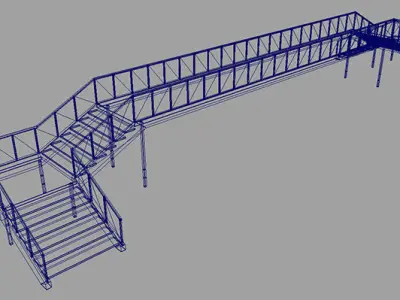 This Race Track Construction Kit - Add-on Pack A Low-poly 3D model