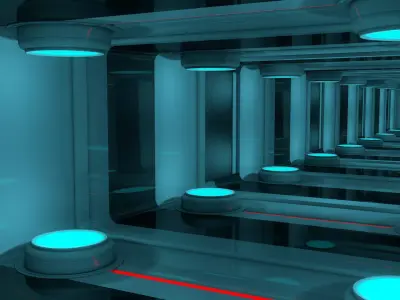 Spaceship Interior 3D model