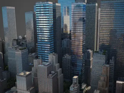 Realistic City R2 3D model