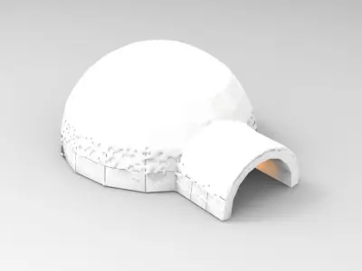 Iglo House Low-poly 3D model