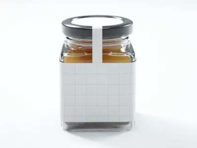 Honey Jar Gift Set Box 3D model