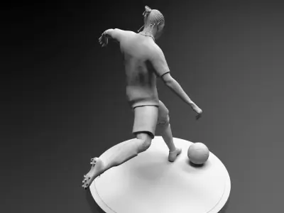 Eder footballer stl file ready for 3d printing 3D print model