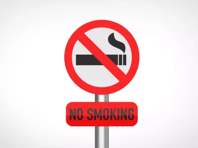 no smoke sign 3D model