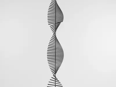 RHYTHM metal spiral hanging from ceiling 3D model