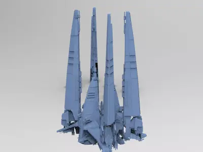 Dark Terra Former Claw Spikes  3D model