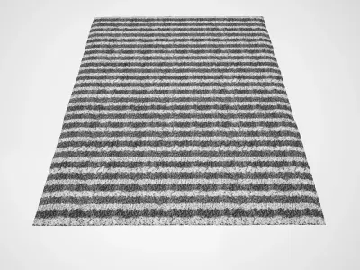 Contemporary Carpet - Rug 15 Low-poly 3D model
