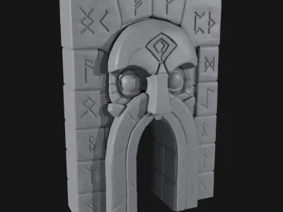 Dungeon Entrance-Gate of the Sage  Free 3D print model