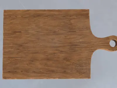  Used Cutting Board - Lowpoly 