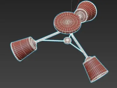 toplight-persis-tl1256d-03bk three light ceiling fixture 3D model