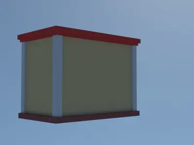 Apartment Building 09 Low-poly 3D model