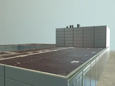 EDDB Fire Department Low-poly 3D model