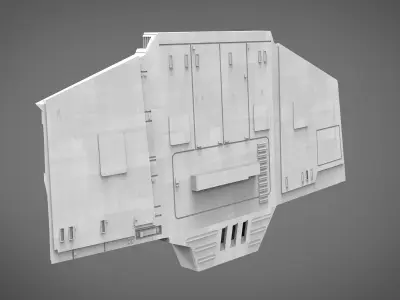 sci-fi wall architect kitbash 3 3D print model
