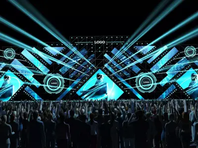 Concert stage 03 design 3D model