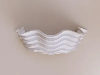 Shell Plaster Sconce by Liz O Brien 3D model