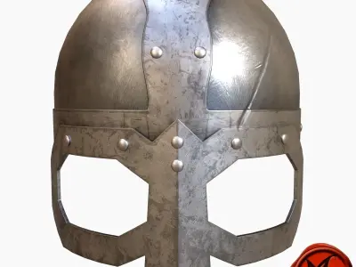 Medieval Helmet A Low-poly 3D model