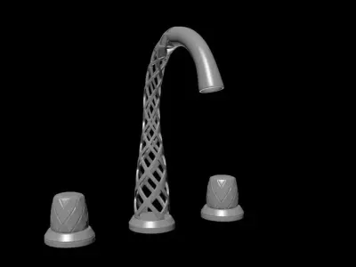 Faucet kitchen 3D print model