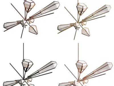 HARLOW Large Chandelier von Gabriel Scott 3D model