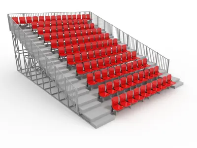Collection Bleachers 8 3D Model Pack