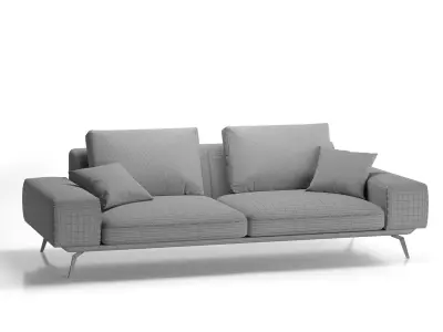Sofa Rene Low-poly 3D model