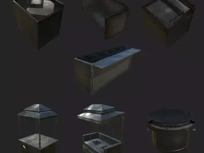 Cooking Burners 3D model