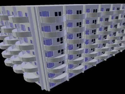 Holiday Flats 3D model
