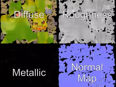 Tropical Parrot Hybrid model pack Low-poly 3D model