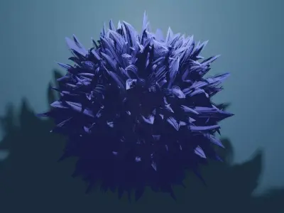 Round feather model 3D print model