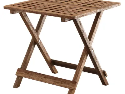 Outdoor Folding Side Table FB  Low-poly 3D model