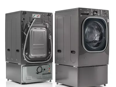 LG Twinwash WM4370HKA 3D model