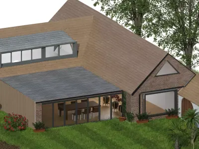 Residential House Design 3D model