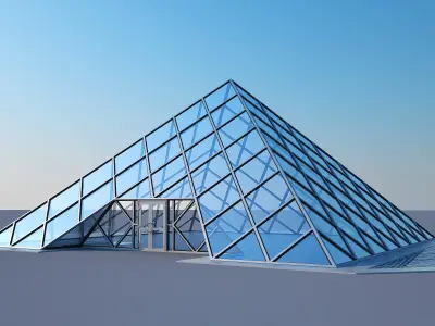 Glass Pyramid 3D model