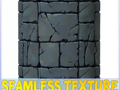 Stylized Stone Floor Seamless Texture Texture