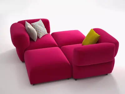 Butterfly modern sofas and chairs for living room 3D model