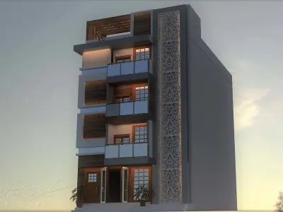 Exterior 2sided beauty 3D model