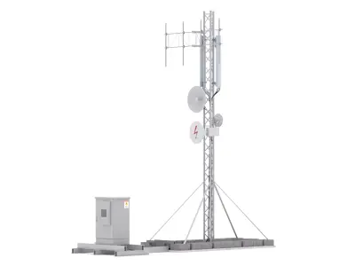 Network Antenna Tower 3D model