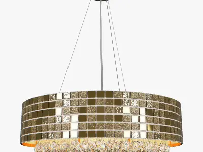74316x Bezazz Lightstar Chandelier 3D model