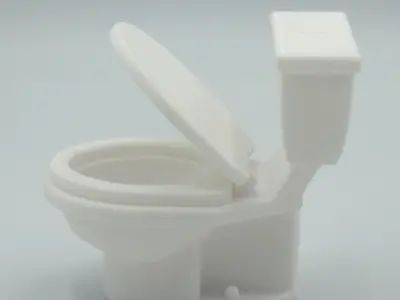 miniature Bathroom modern toilet  3D print model